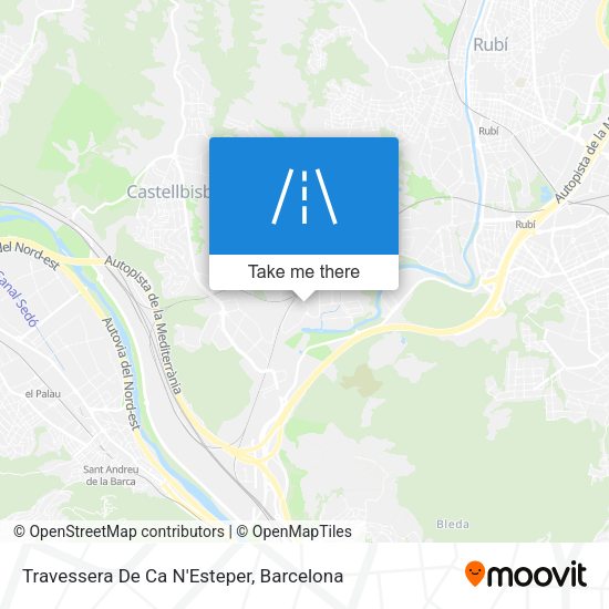 Travessera De Ca N'Esteper map