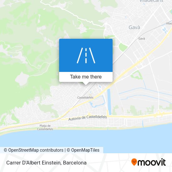 Carrer D'Albert Einstein map