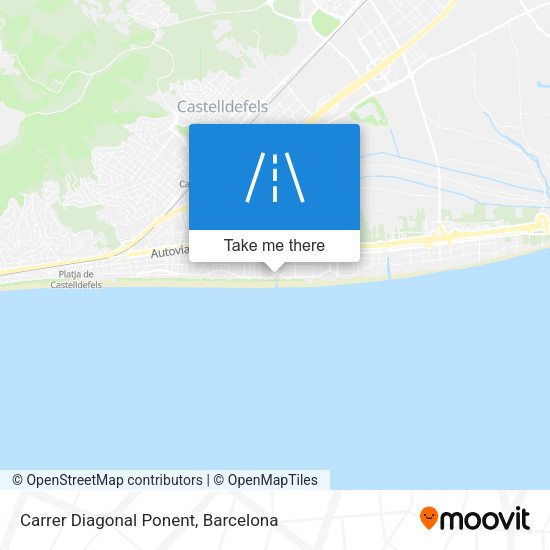 Carrer Diagonal Ponent map