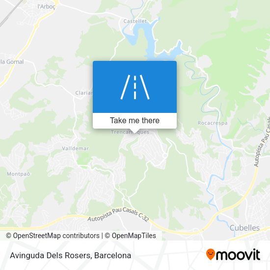 Avinguda Dels Rosers map