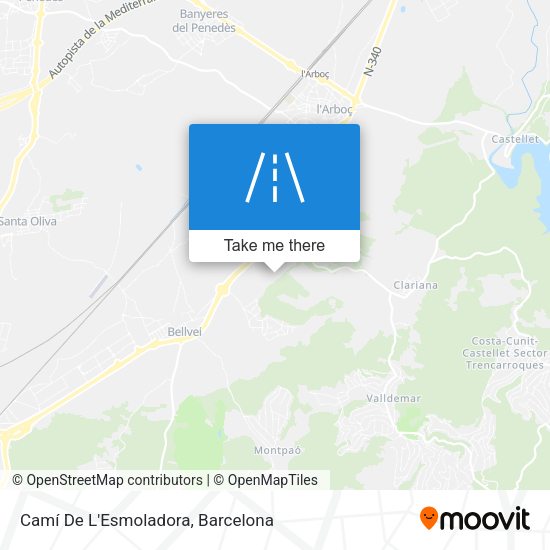 Camí De L'Esmoladora map