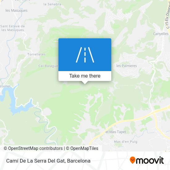 Camí De La Serra Del Gat map