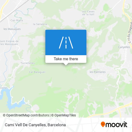 Camí Vell De Canyelles map
