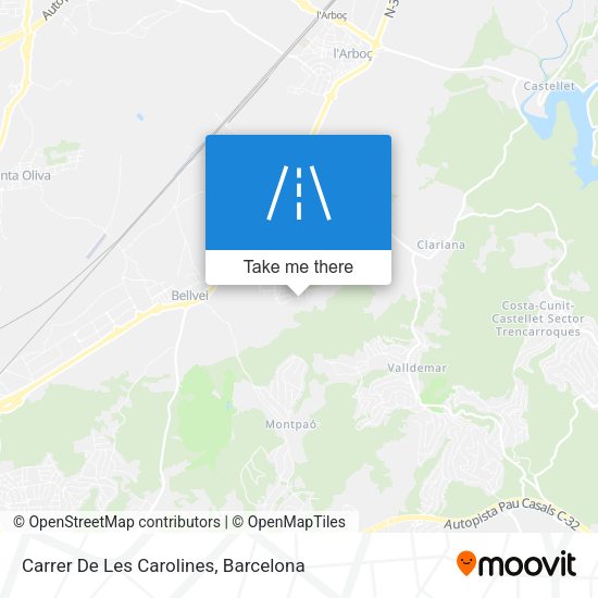 Carrer De Les Carolines map