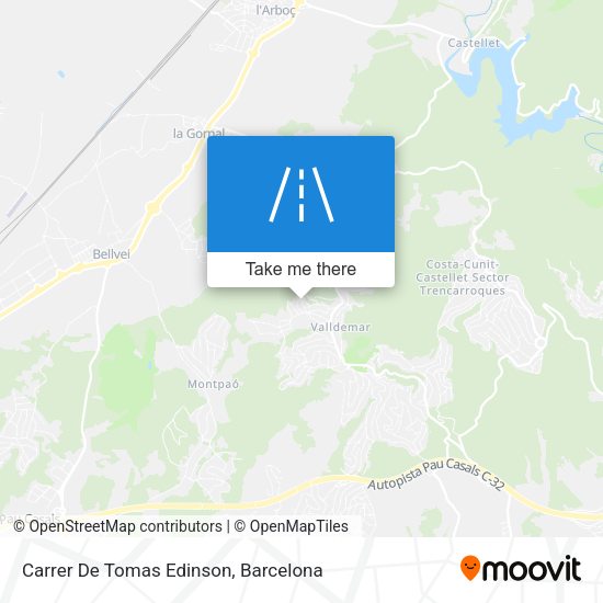 Carrer De Tomas Edinson map