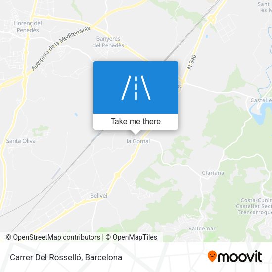 Carrer Del Rosselló map