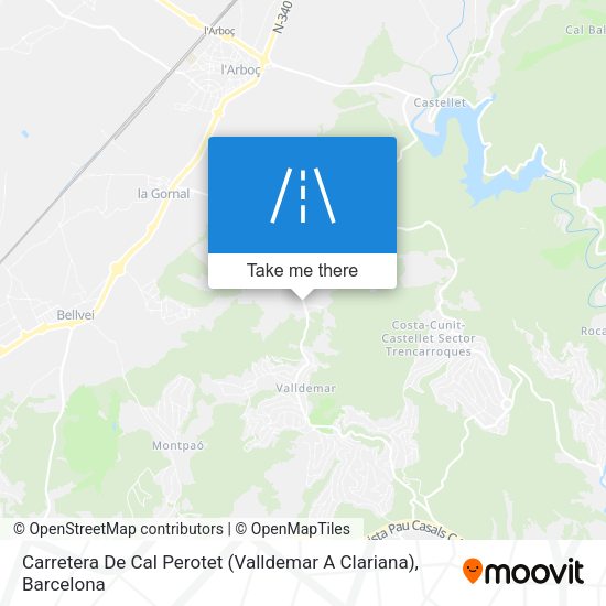 Carretera De Cal Perotet (Valldemar A Clariana) map