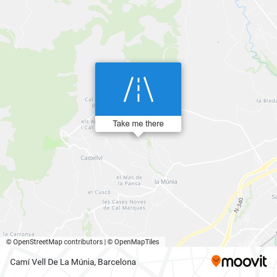 Camí Vell De La Múnia map