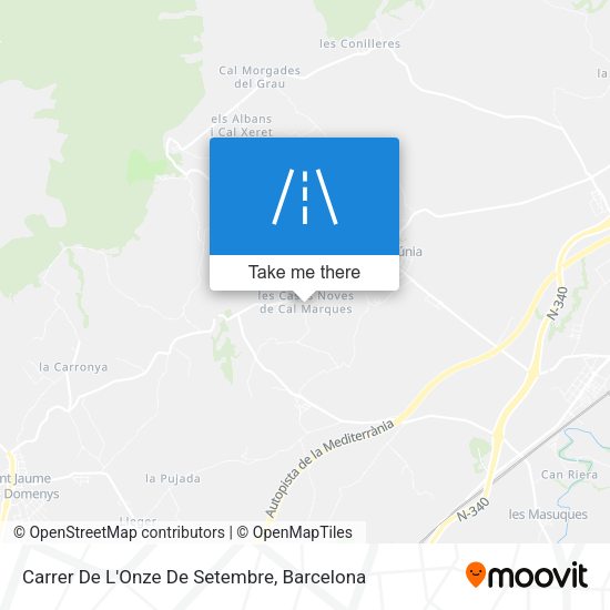 Carrer De L'Onze De Setembre map