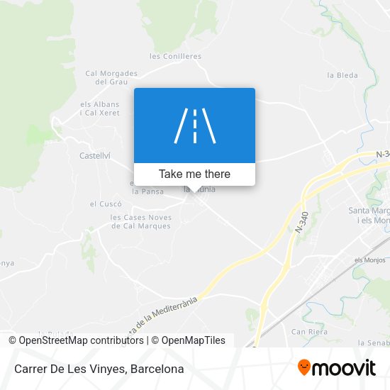 Carrer De Les Vinyes map