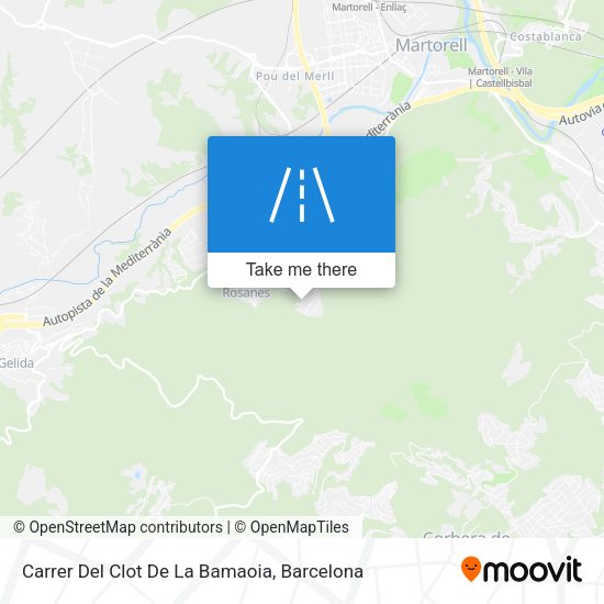 Carrer Del Clot De La Bamaoia map