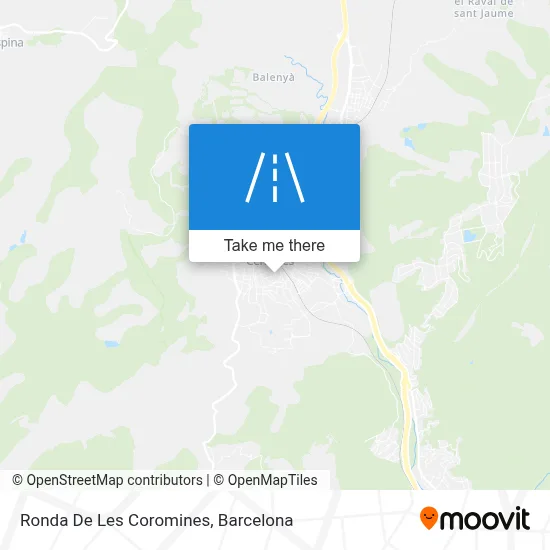 Ronda De Les Coromines map