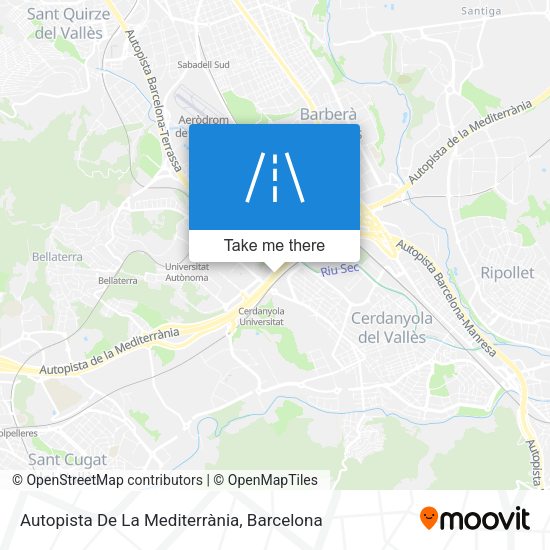 Autopista De La Mediterrània map