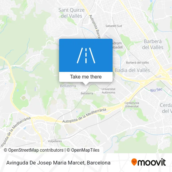 mapa Avinguda De Josep Maria Marcet