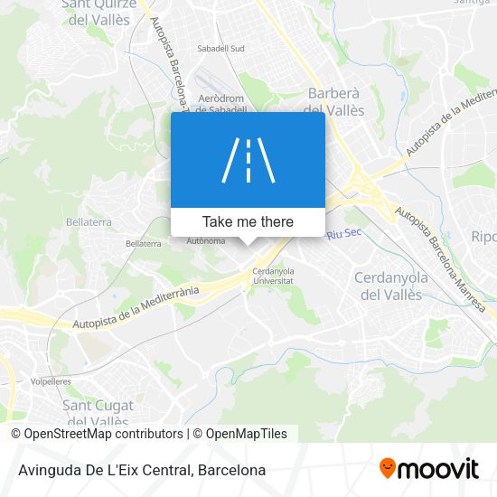 Avinguda De L'Eix Central map
