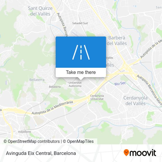 Avinguda Eix Central map