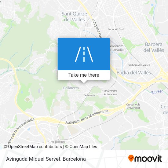 Avinguda Miquel Servet map