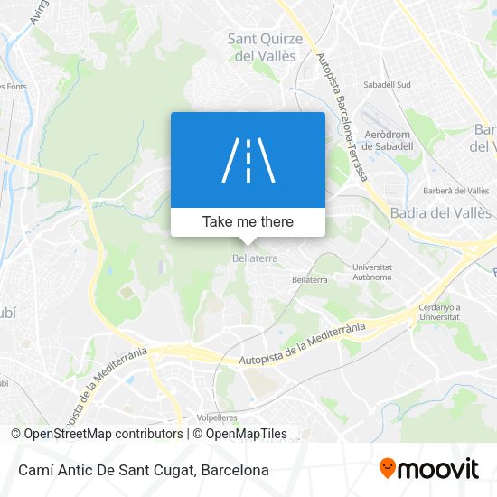 Camí Antic De Sant Cugat map