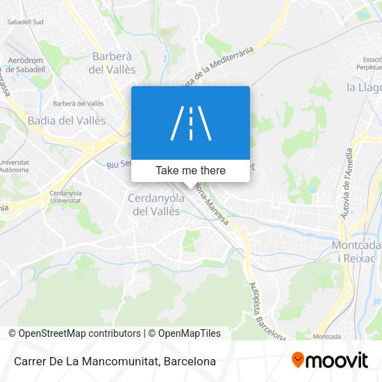 Carrer De La Mancomunitat map