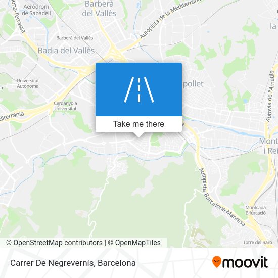 Carrer De Negrevernís map