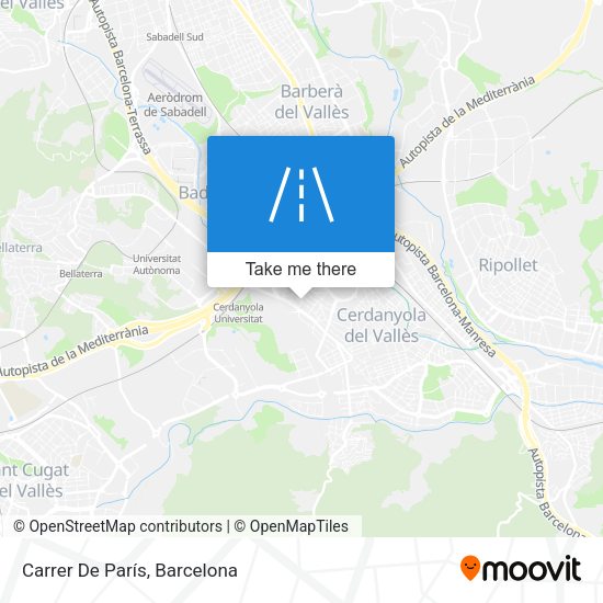 Carrer De París map