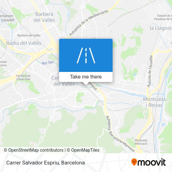 Carrer Salvador Espriu map