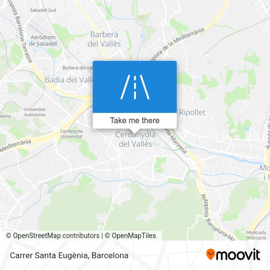 Carrer Santa Eugènia map