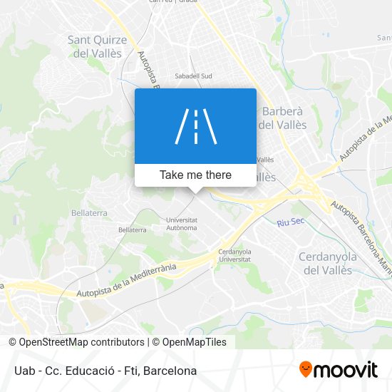Uab - Cc. Educació - Fti map