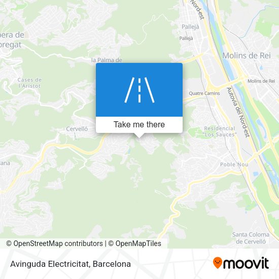 Avinguda Electricitat map