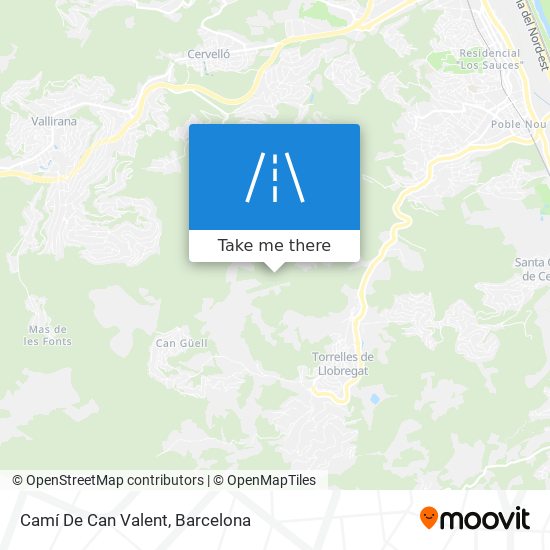 Camí De Can Valent map