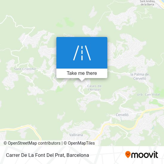 Carrer De La Font Del Prat map