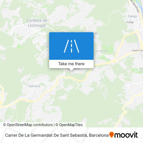 Carrer De La Germandat De Sant Sebastià map