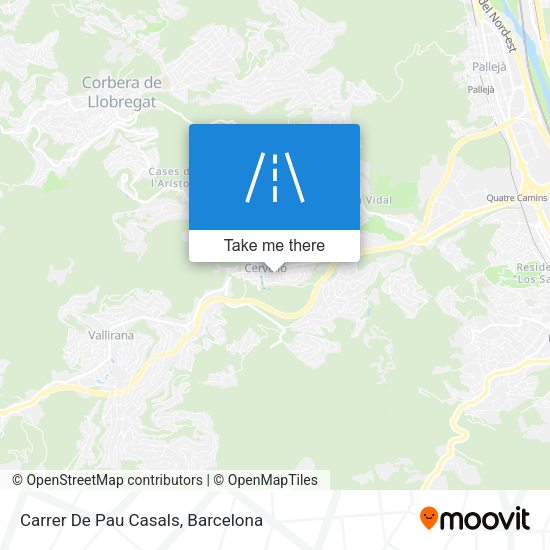 Carrer De Pau Casals map