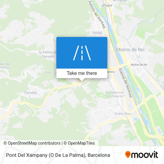 Pont Del Xampany (O De La Palma) map
