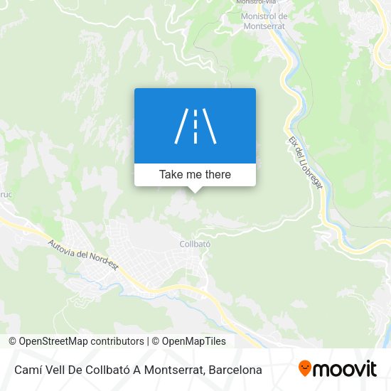 Camí Vell De Collbató A Montserrat map
