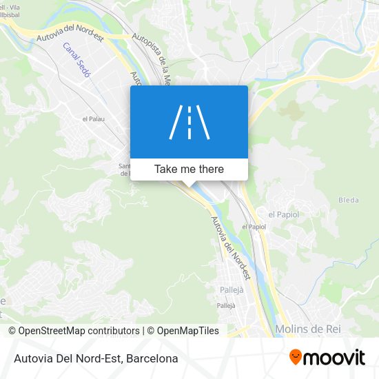 Autovia Del Nord-Est map