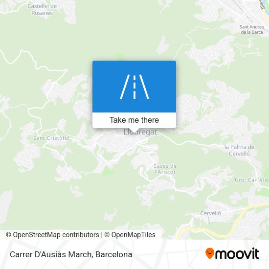 Carrer D'Ausiàs March map