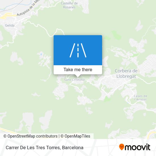 Carrer De Les Tres Torres map