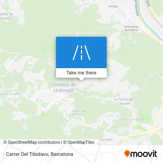 Carrer Del Tibidavo map