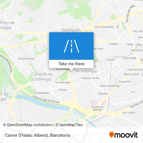 Carrer D'Isaac Albeniz map
