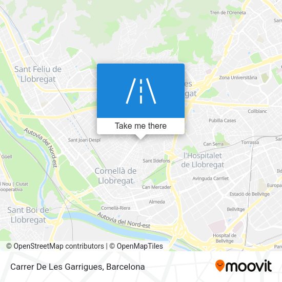 Carrer De Les Garrigues map