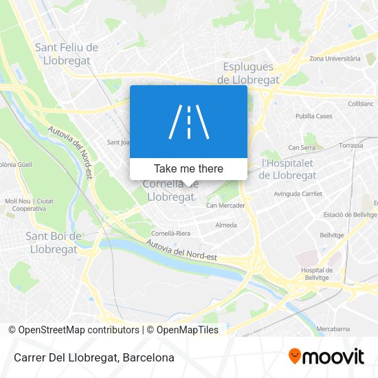 Carrer Del Llobregat map