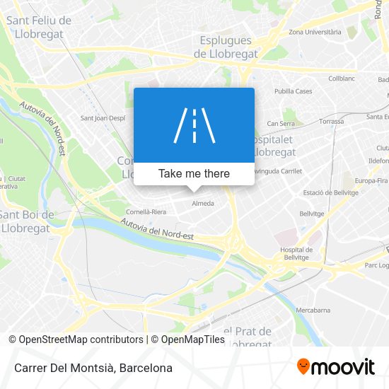 Carrer Del Montsià map