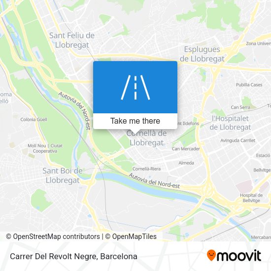 Carrer Del Revolt Negre map
