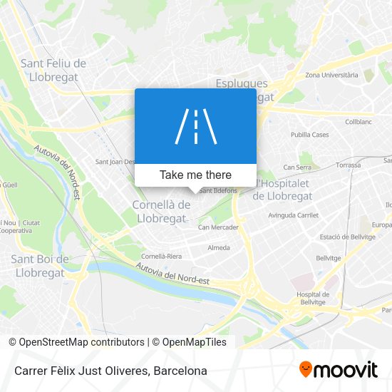 Carrer Fèlix Just Oliveres map