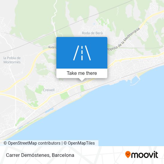 Carrer Demóstenes map