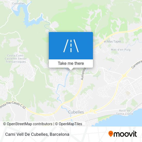 Camí Vell De Cubelles map
