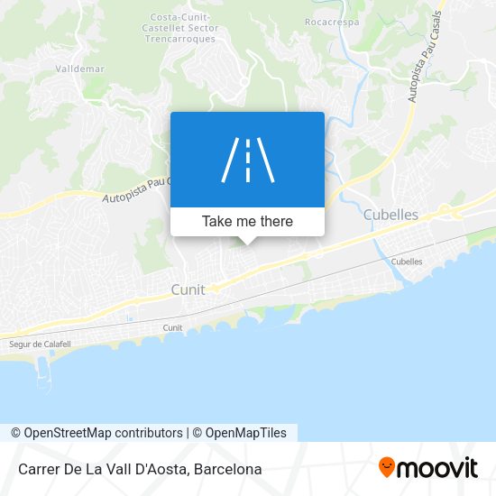 Carrer De La Vall D'Aosta map