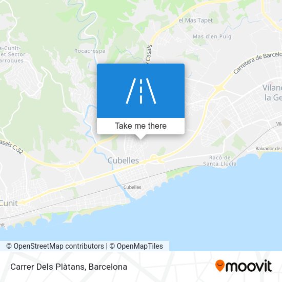 Carrer Dels Plàtans map