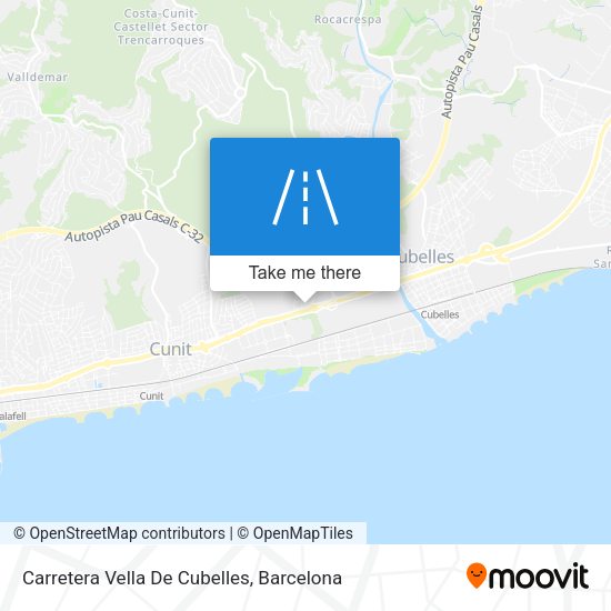 Carretera Vella De Cubelles map